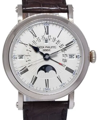 Patek Philippe Perpetual Calendar 5159G-001 38mm White gold Silver