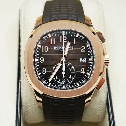 Patek Philippe Aquanaut 5968R-001 42mm Rose gold Brown