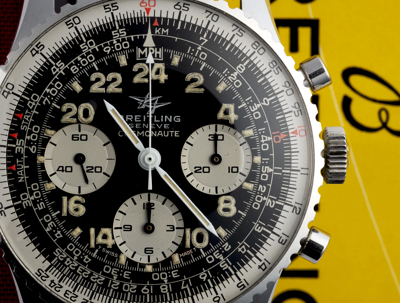 Breitling Navitimer Cosmonaute 809 40.5mm Stainless steel Black