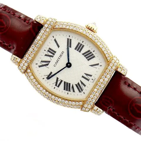 Cartier Tortue 2306 26mm Yellow gold Mother-of-pearl