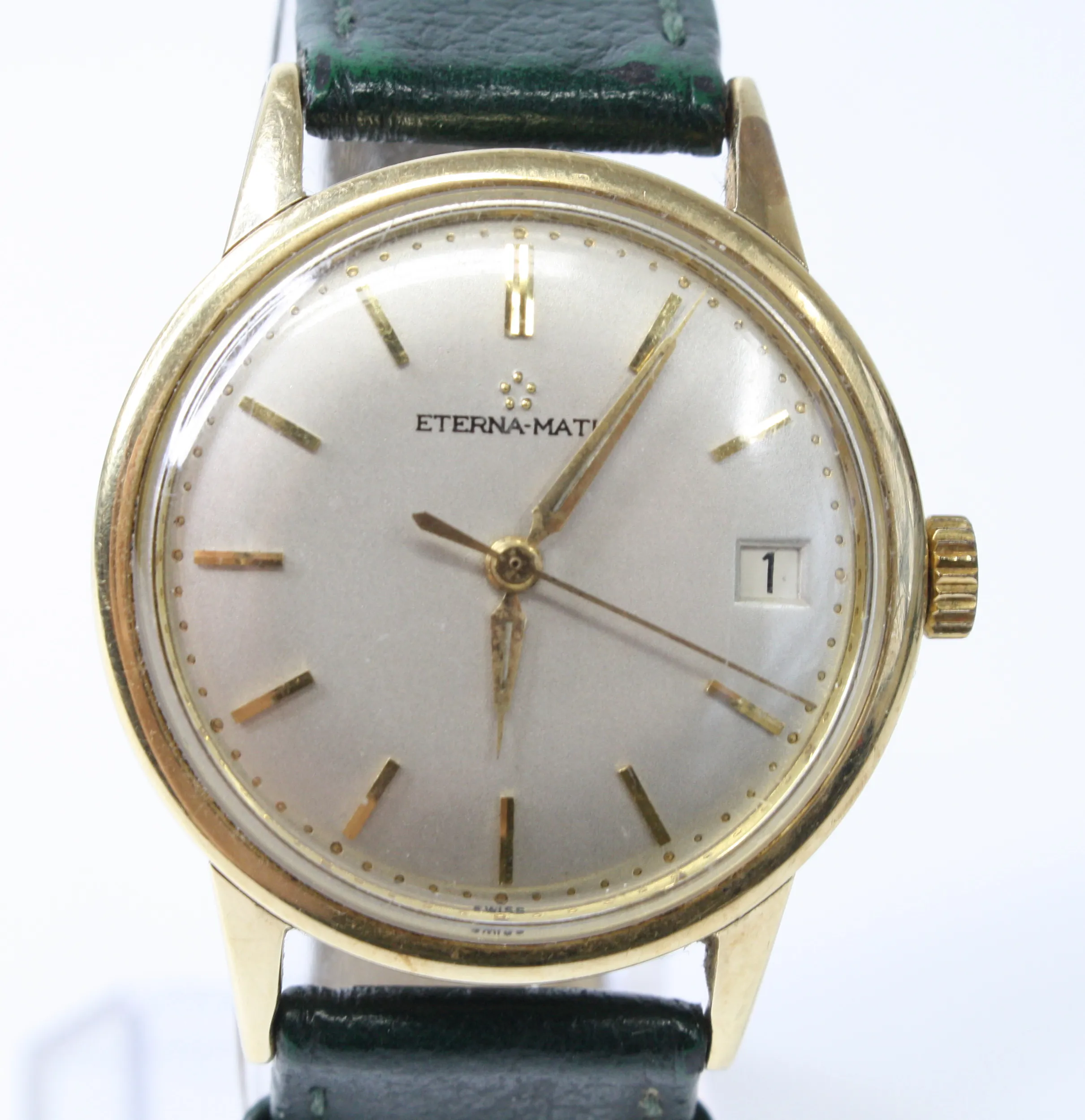 Eterna Eterna-Matic 34mm Yellow gold Silver