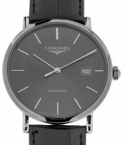 Longines Elegant L4.910.4.72.2 39mm Stainless steel Gray