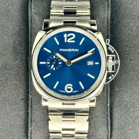 Panerai Luminor Marina PAM 01124 42mm Stainless steel Blue