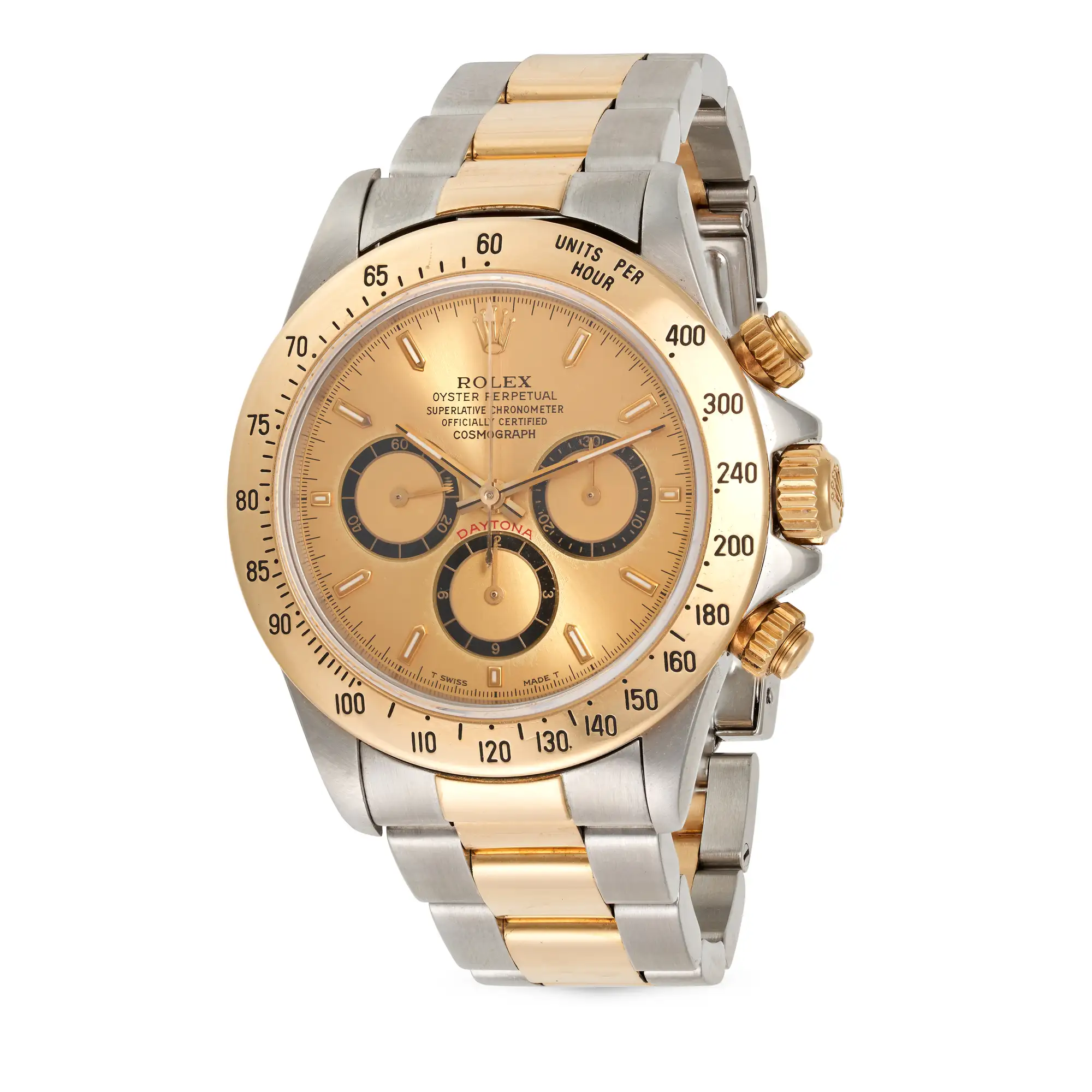 Rolex Daytona 16523 40mm Yellow gold and stainless steel Champagne