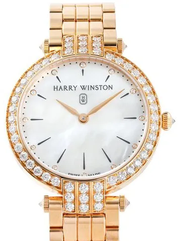 Harry Winston Premier PRNQHM36RR009 36mm Rose gold Mother-of-pearl