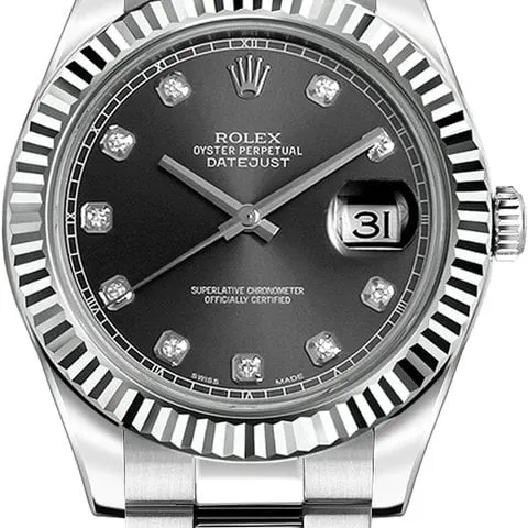 Rolex Datejust II 116334-0009 41mm Stainless steel Gray