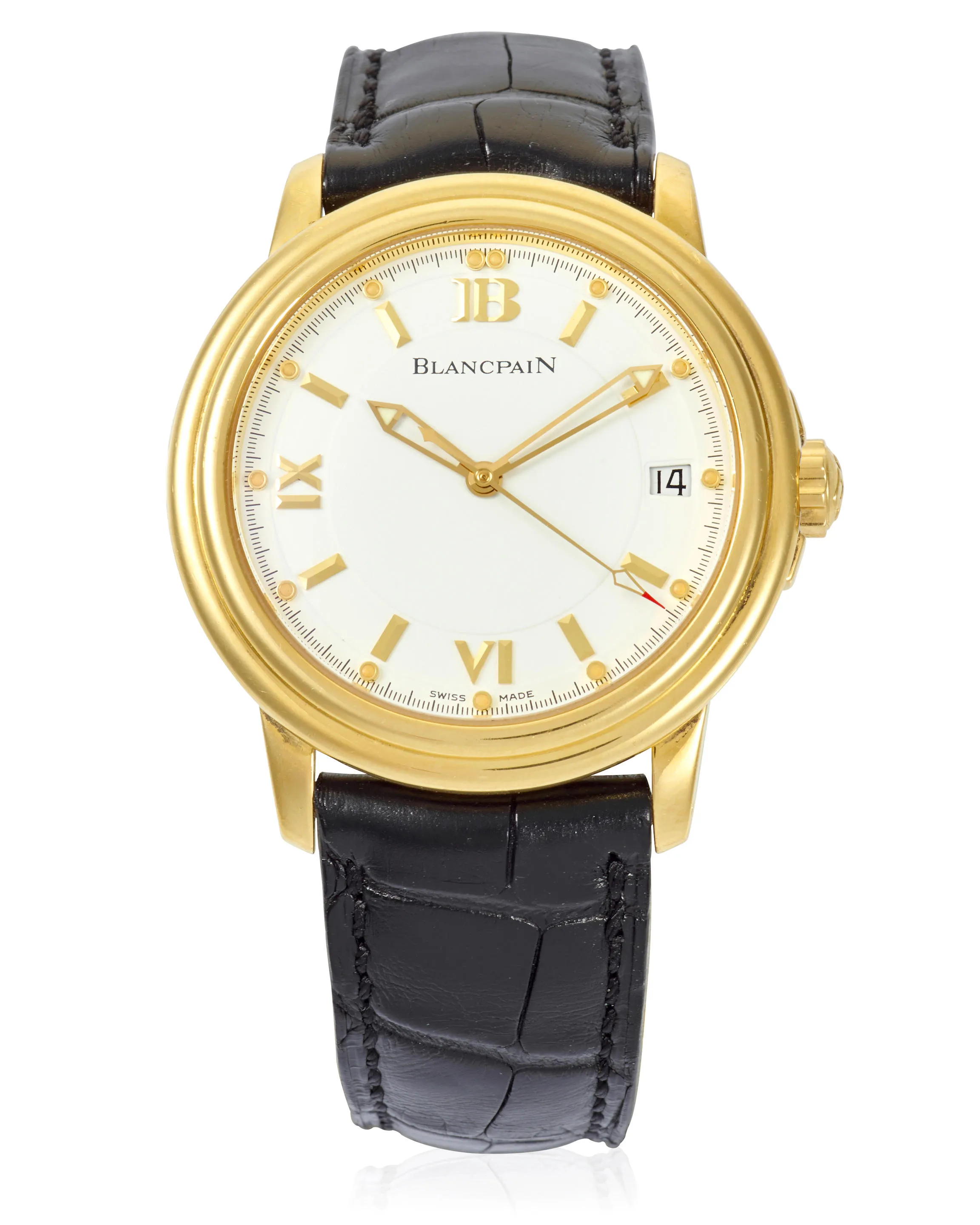 Blancpain Léman 2100-1418-53 37.5mm Yellow gold White