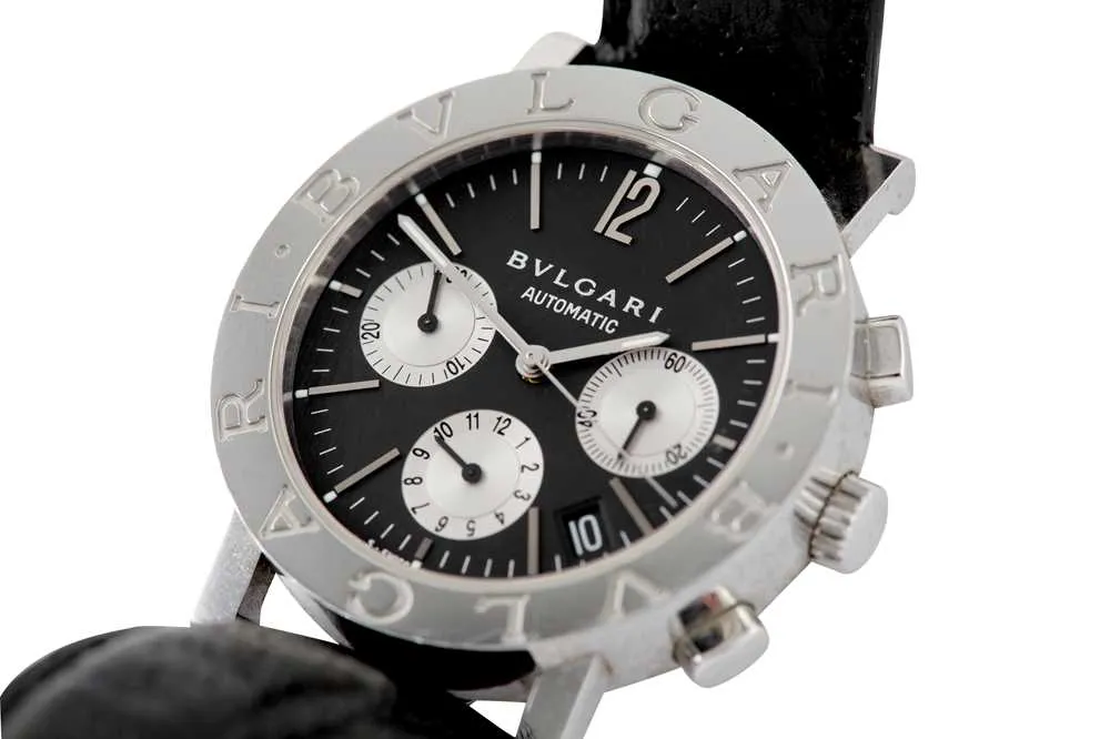 Bulgari Diagono Chronograph BB38SLCH 38mm Stainless steel Black 1