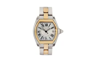 Cartier Roadster 2510 Yellow gold and Stainless steel Silver