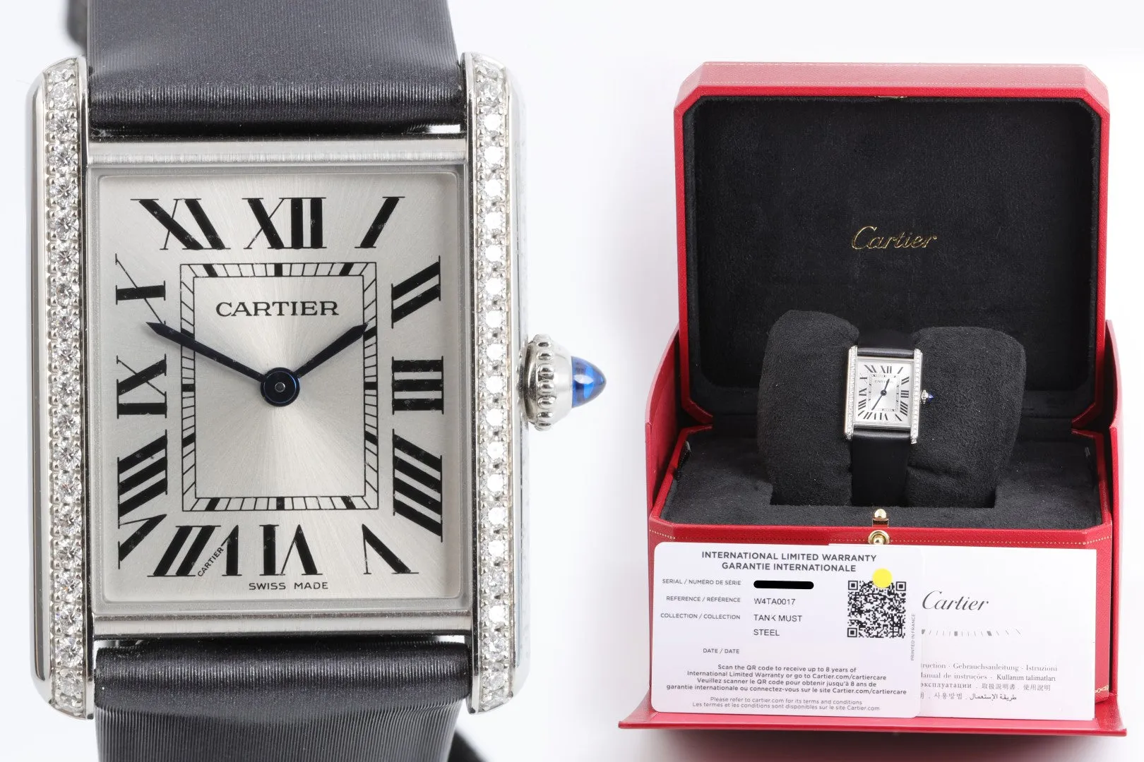 Cartier Tank Must W4TA0017 25.5mm Stainless steel Silver