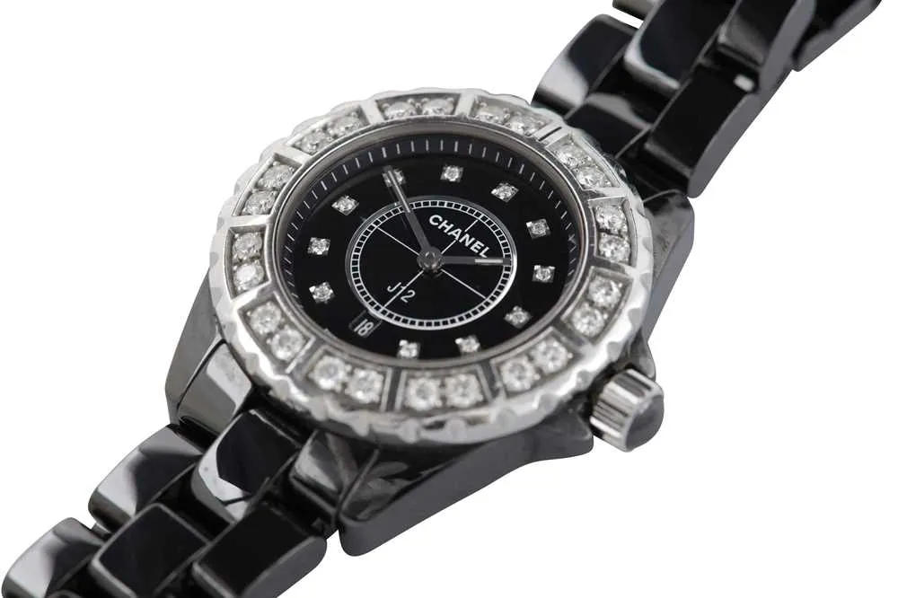 Chanel J12 W.M.55256 34mm Ceramic and Diamond Black 1