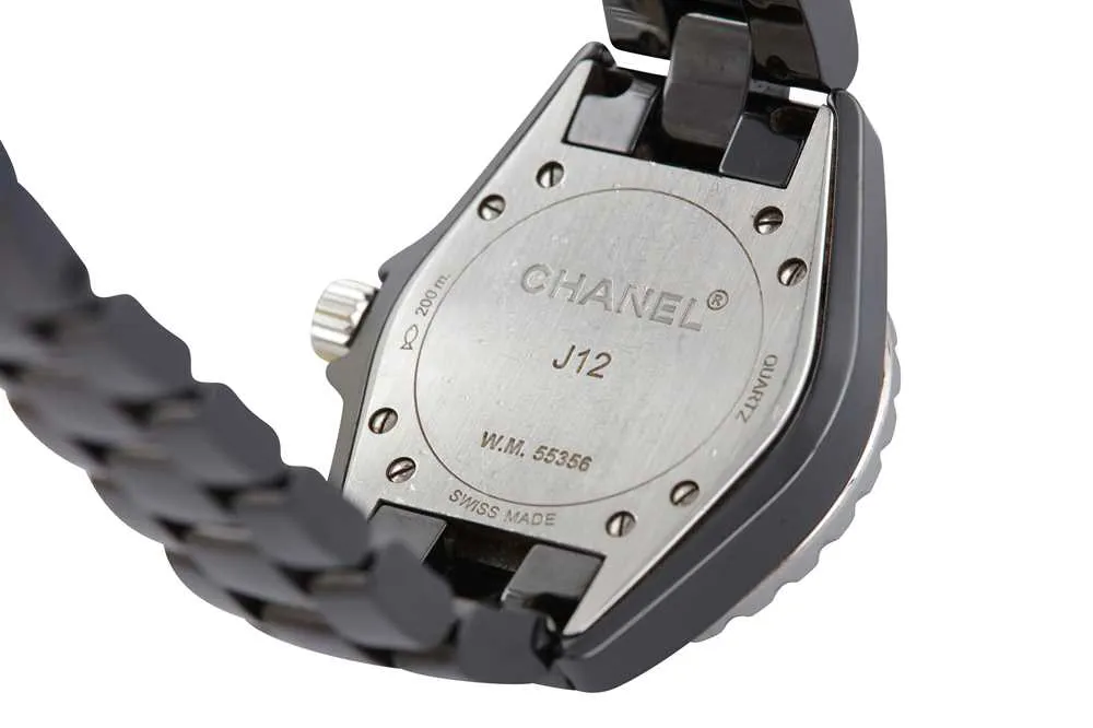 Chanel J12 W.M.55256 34mm Ceramic and Diamond Black 3