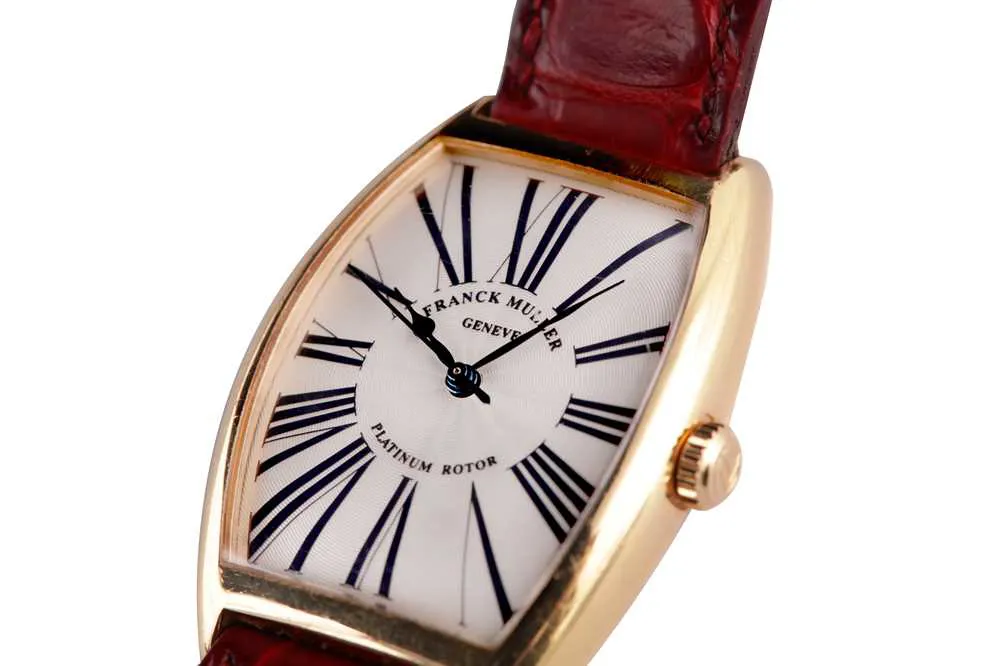 Franck Muller Cintree Curvex 2852 SC 31mm Yellow gold Silver 1