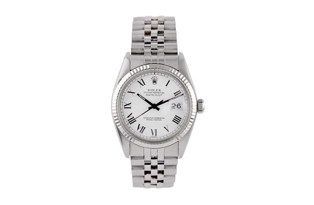Rolex Datejust 16014 36mm White gold and stainless steel White
