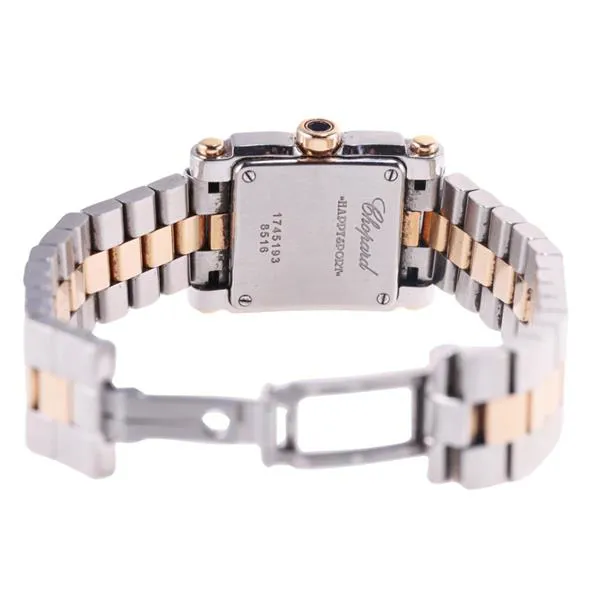 Chopard Happy Sport 8516 23mm Yellow gold and stainless steel White 2