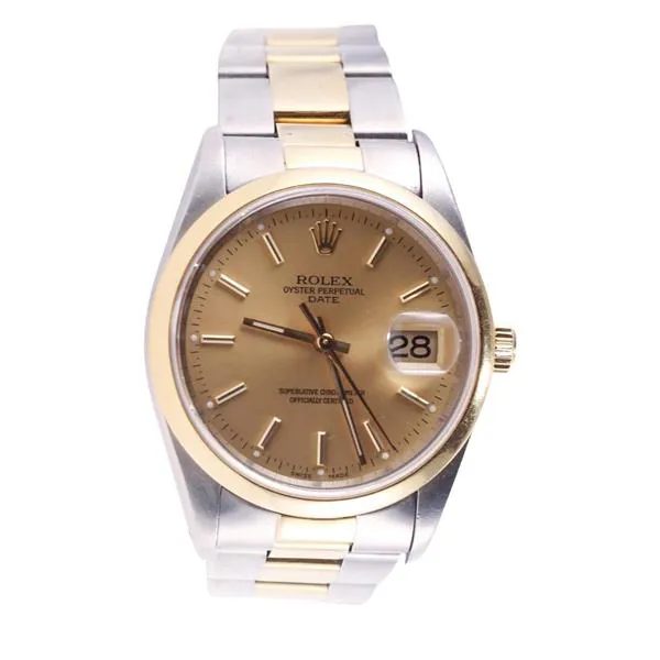 Rolex Oyster Perpetual Date 15203 34mm Yellow gold and Stainless steel Gold