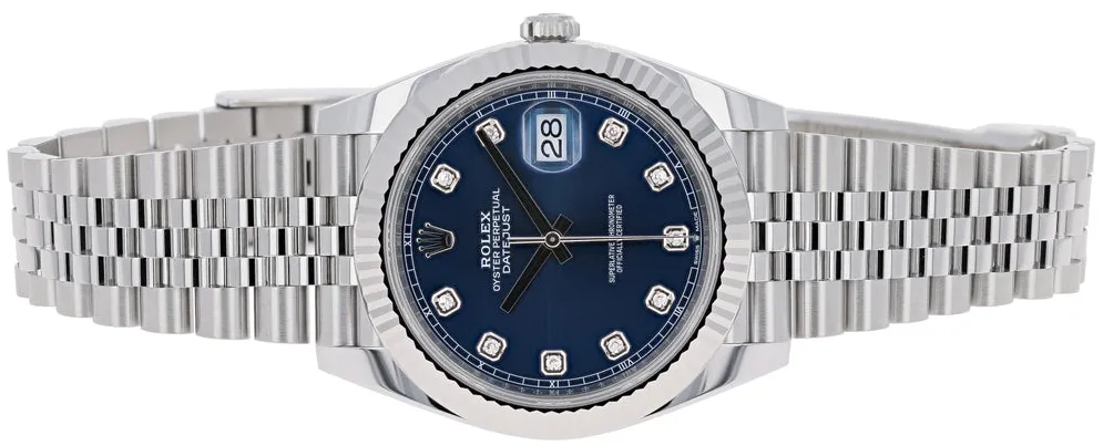 Rolex Datejust 41 126334-0016 41mm White gold and Oystersteel Blue 5