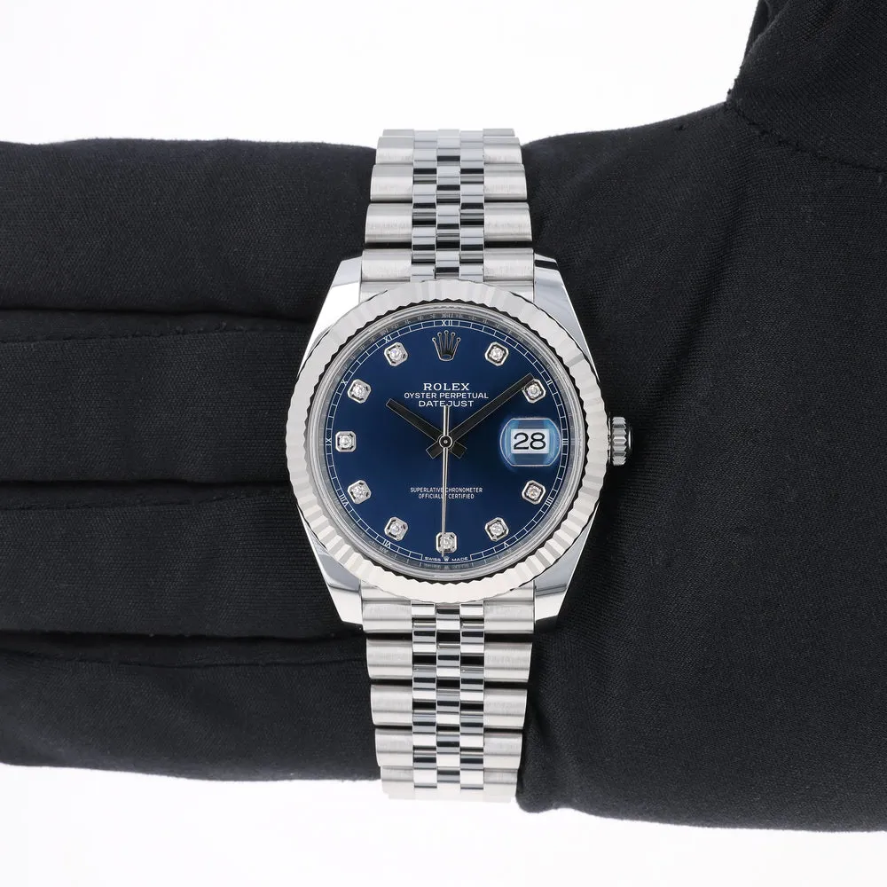 Rolex Datejust 41 126334-0016 41mm White gold and Oystersteel Blue 11