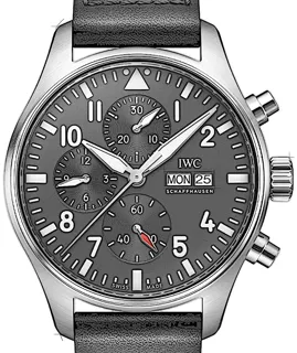 IWC Pilot IW3780-01 Stainless steel Black