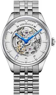 Aerowatch Les Grandes Classiques A 60996 AA02 SQ M Stainless steel White