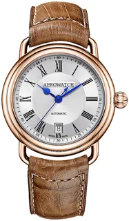 Aerowatch 1942 A 60900 RO26 Rose gold and Stainless steel Silver