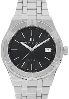 Maurice Lacroix AIKON AI1108-ss002-330-1 Stainless steel Black