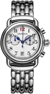 Aerowatch 1942 A 83926 AA04 M Stainless steel White