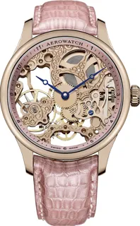 Aerowatch Renaissance A 57981 R114 Rose gold and Stainless steel Skeletonized