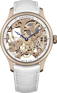 Aerowatch Renaissance A 57981 R113 Rose gold and Stainless steel Skeletonized