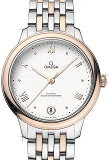 Omega De Ville Prestige 434.20.34.20.02.001 Stainless Steel$Sedna Gold Silver