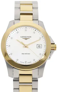 Longines Conquest L33773877 Stainless steel White