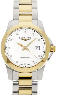 Longines Conquest L33763877 Stainless steel White