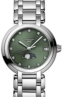 Longines PrimaLuna L8.115.4.67.6 Stainless steel Green