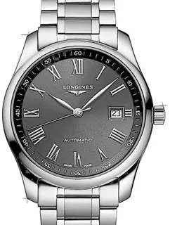 Longines Master Collection L2.793.4.59.6 Stainless steel Schwarz