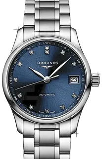 Longines Master Collection L2.357.4.97.6 Stainless steel Blau