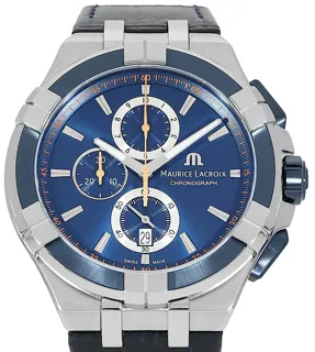 Maurice Lacroix Aikon Chronograph AI1018-SS001-432-4 Edelstahl Blau