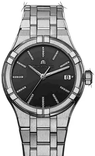 Maurice Lacroix AIKON AI1106-SS002-350-1 Stainless steel Black