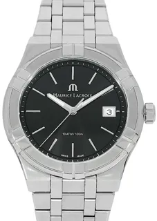 Maurice Lacroix Aikon Quartz AI1108-ss002-330-1 Stainless steel Black