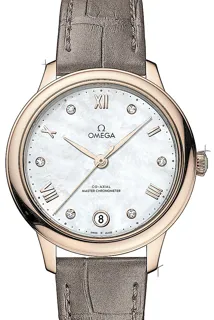 Omega De Ville Prestige 434.53.34.20.55.001 Rose gold Weiß