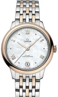 Omega De Ville Prestige 434.20.34.20.05.001 Yellow gold Weiß