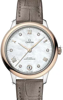 Omega De Ville Prestige 434.23.34.20.55.001 Yellow gold Weiß