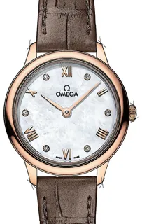 Omega De Ville 434.53.28.60.55.001 Sedna gold White