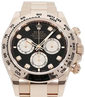 Rolex Daytona 126505 Rose gold Schwarz