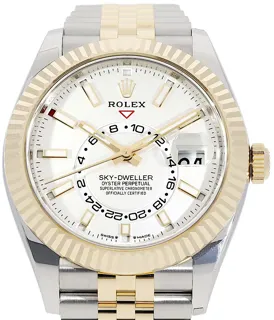 Rolex Sky-Dweller 336933 Edelstahl / Gelbgold Weiß