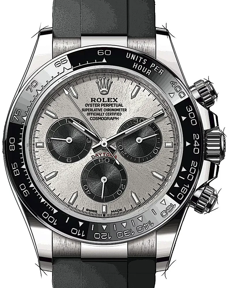 Rolex Daytona 126519LN 40mm Yellow gold Silber