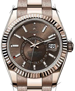 Rolex Sky-Dweller 336935 Rose gold Braun