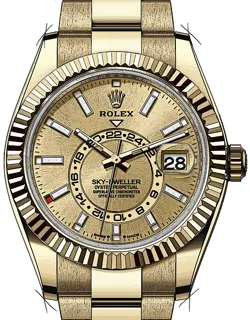 Rolex Sky-Dweller 336938 Yellow gold Golden