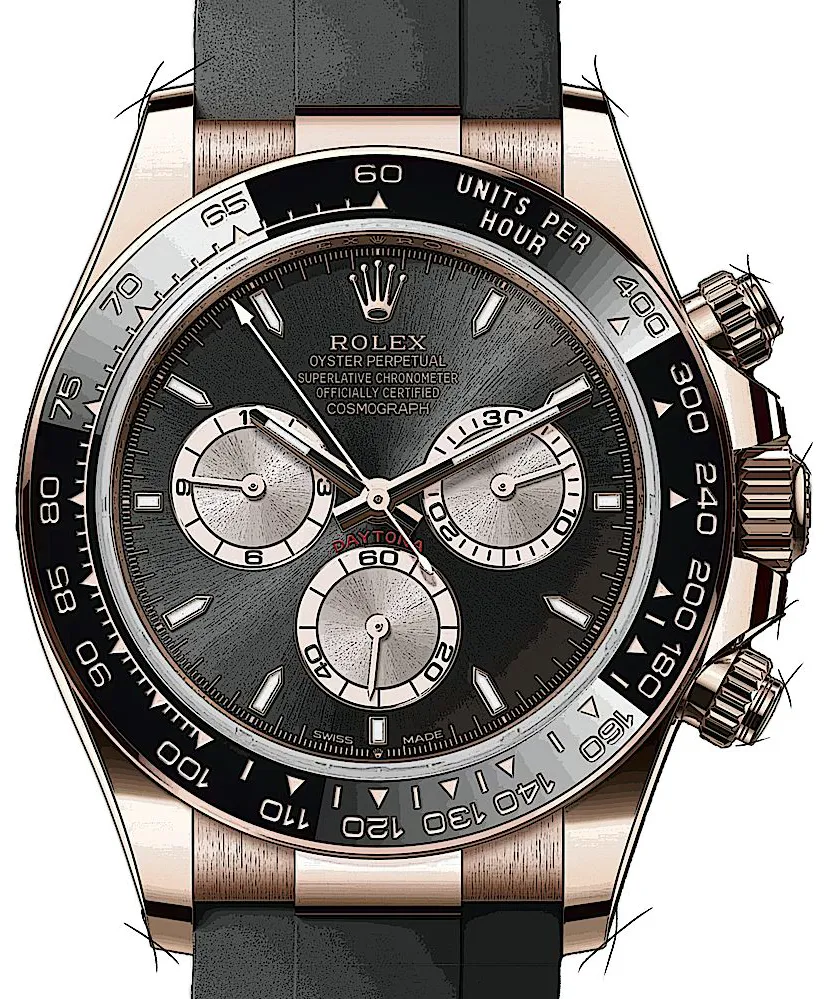 Rolex Daytona 126515 40mm Rose gold Schwarz