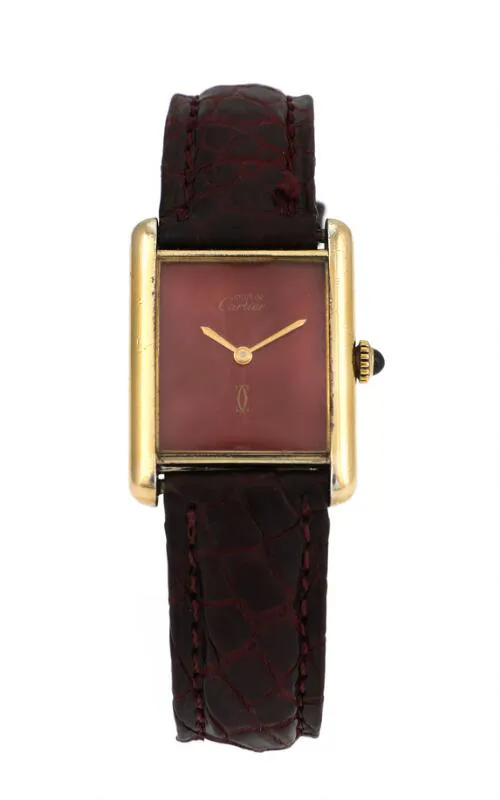 Cartier Must de Cartier 23.5mm Gold-plated sterling silver Red