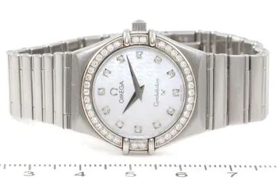 Omega Constellation 1458.75.00 25.5mm Stainless steel and Diamond White 4